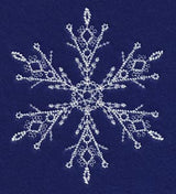 White Christmas Snowflake Glisten