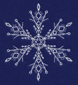 White Christmas Snowflake Glisten