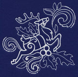 White Christmas Leaping Reindeer