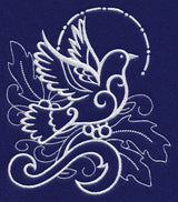 White Christmas Dove of Peace
