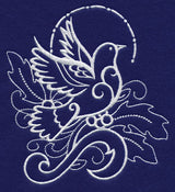 White Christmas Dove of Peace
