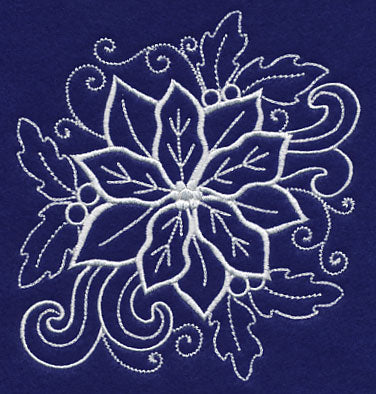 White Christmas Poinsettia in Bloom