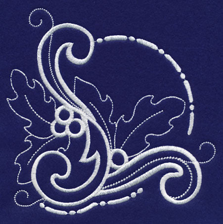 White Christmas Holly Corner