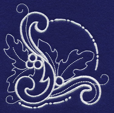 White Christmas Holly Corner