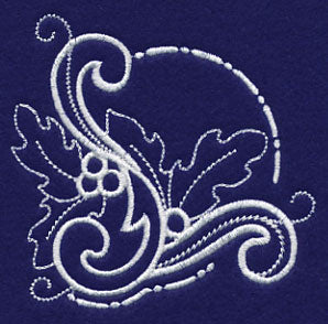 White Christmas Holly Corner