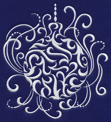 White Christmas Whimsical Ornament