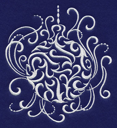 White Christmas Whimsical Ornament