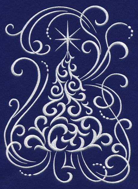 White Christmas Whimsical Tree