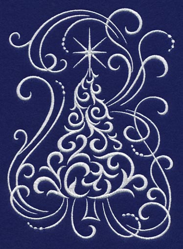 White Christmas Whimsical Tree