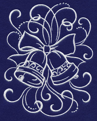 White Christmas Whimsical Bells