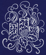 White Christmas Whimsical Candles