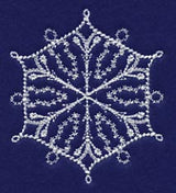 White Christmas Snowflake Chill