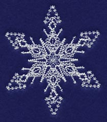 White Christmas Snowflake Frost