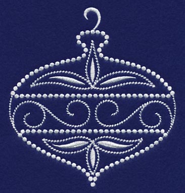 White Christmas Ornament Twinkle