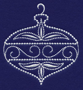 White Christmas Ornament Twinkle