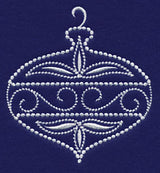 White Christmas Ornament Twinkle