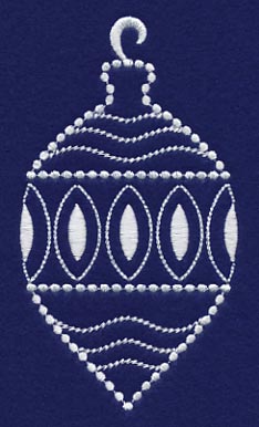 White Christmas Ornament Sparkle