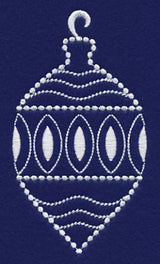 White Christmas Ornament Sparkle