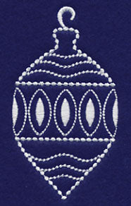 White Christmas Ornament Sparkle