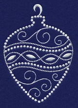 White Christmas Ornament Glow