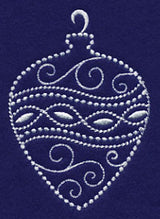 White Christmas Ornament Glow