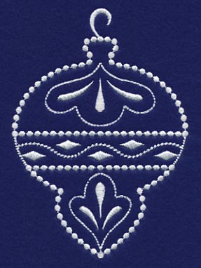 White Christmas Ornament Shine