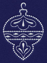 White Christmas Ornament Shine