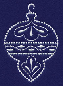 White Christmas Ornament Shine