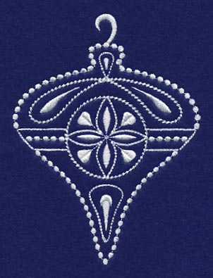 White Christmas Ornament Glisten