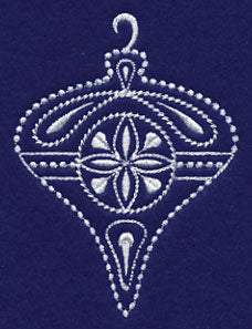 White Christmas Ornament Glisten