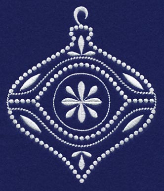 White Christmas Ornament Bright