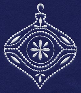 White Christmas Ornament Bright