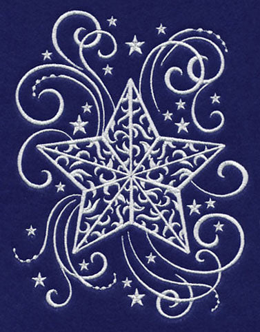 White Christmas Whimsical Starlight