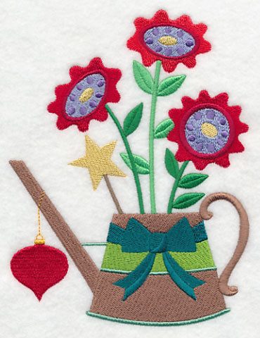 Cozy Christmas Watering Can with Ornament