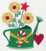 Cozy Christmas Watering Can with Heart