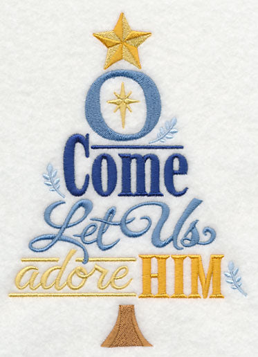 Let Us Adore Him Christmas Tree