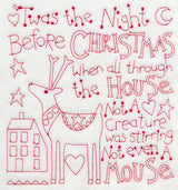 Twas the Night Before Christmas (Redwork)