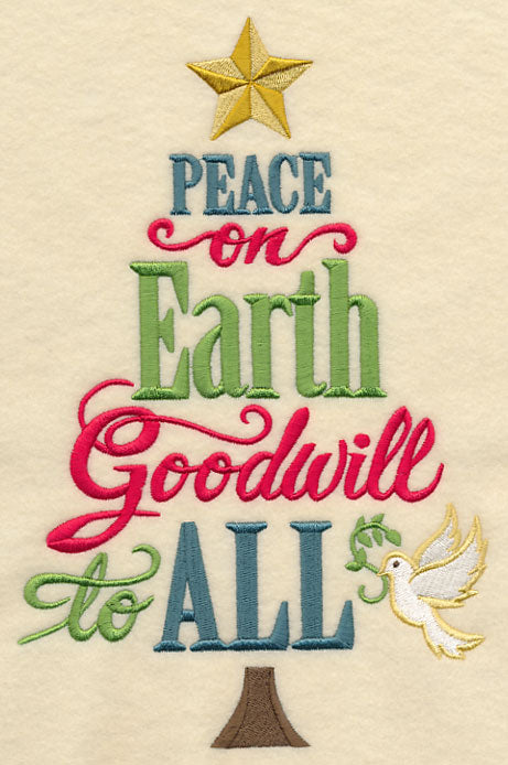 Peace on Earth Christmas Tree