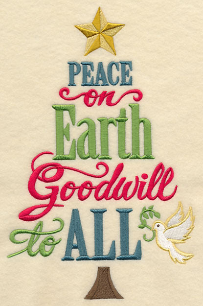 Peace on Earth Christmas Tree