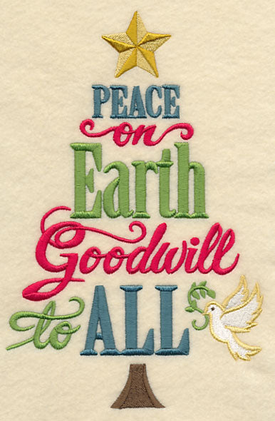 Peace on Earth Christmas Tree