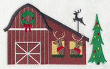 Cozy Christmas Village Reindeer Barn