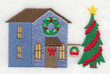 Cozy Christmas Village Wreath Shop