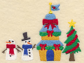 Cozy Christmas Village Bow Shop