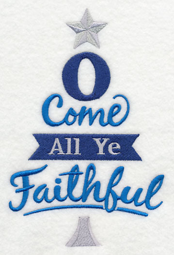 Come All Ye Faithful Christmas Tree