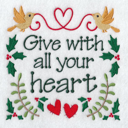 Give With All Your Heart