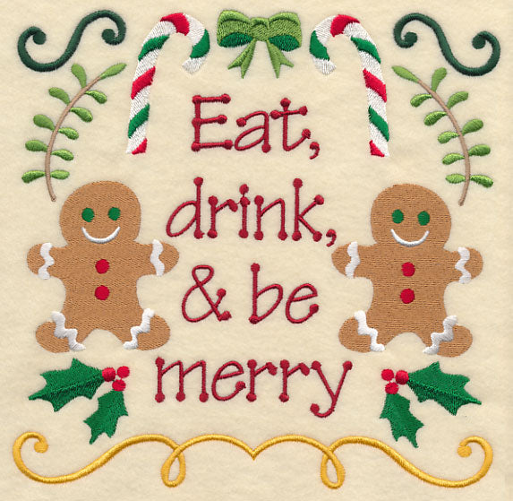 Eat Drink and Be Merry Gingerbread