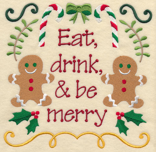 Eat Drink and Be Merry Gingerbread