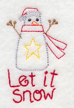Let It Snow Snowman (Vintage)