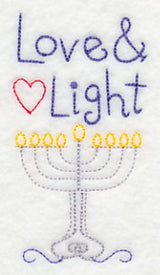 Love and Light Menorah (Vintage)