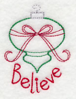 Believe Ornament (Vintage)